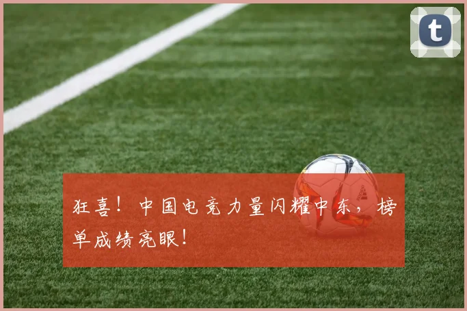 狂喜!中国电竞力量闪耀中东,榜单成绩亮眼!